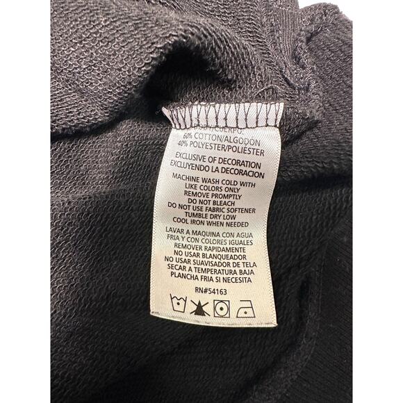 Calvin Klein Black Sweater w/ Leopard CK Logo Sweatshirt Size Medium - Picture 5 of 9